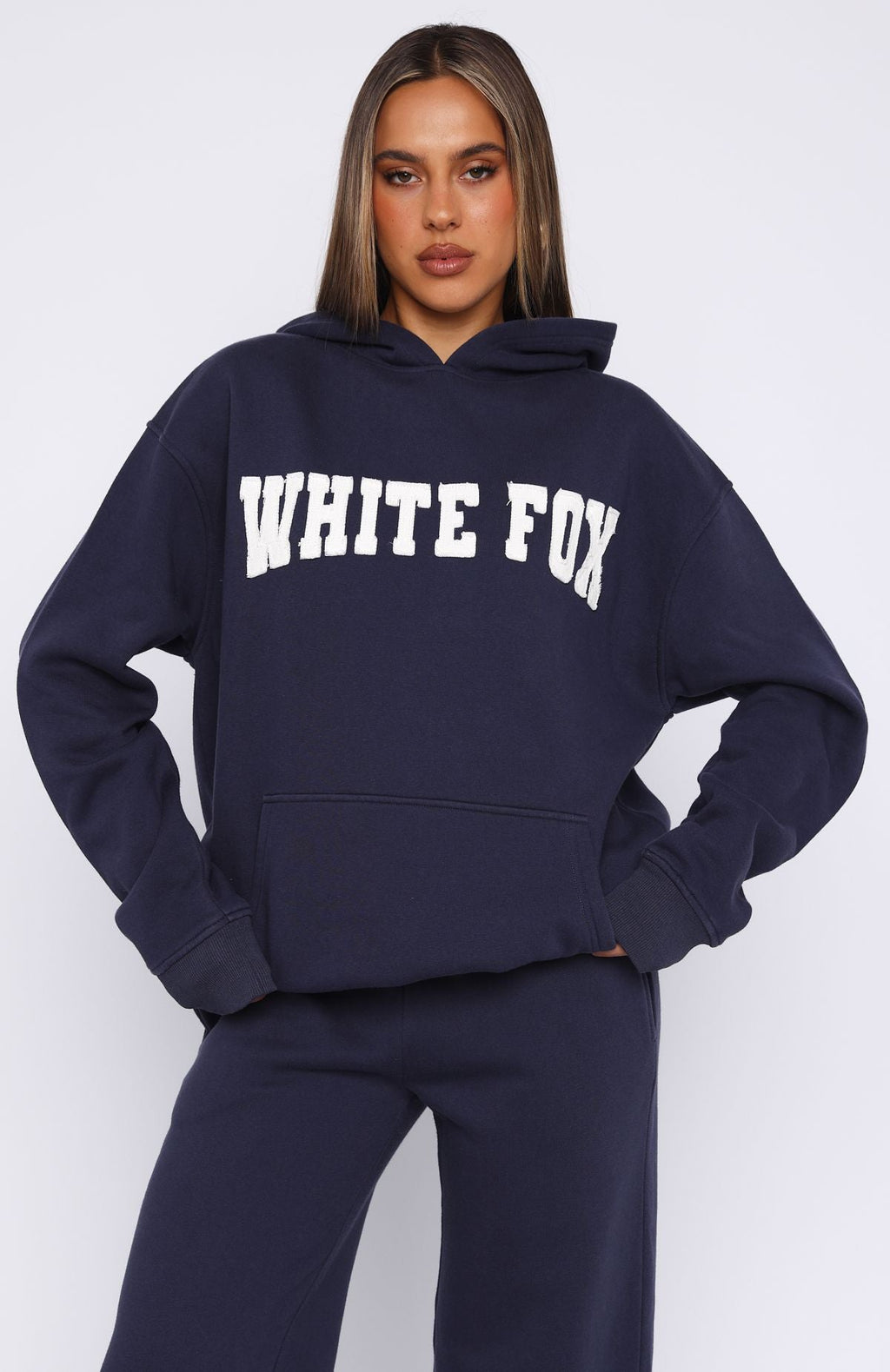 Shout It Out Oversized Hoodie NavyXS/S