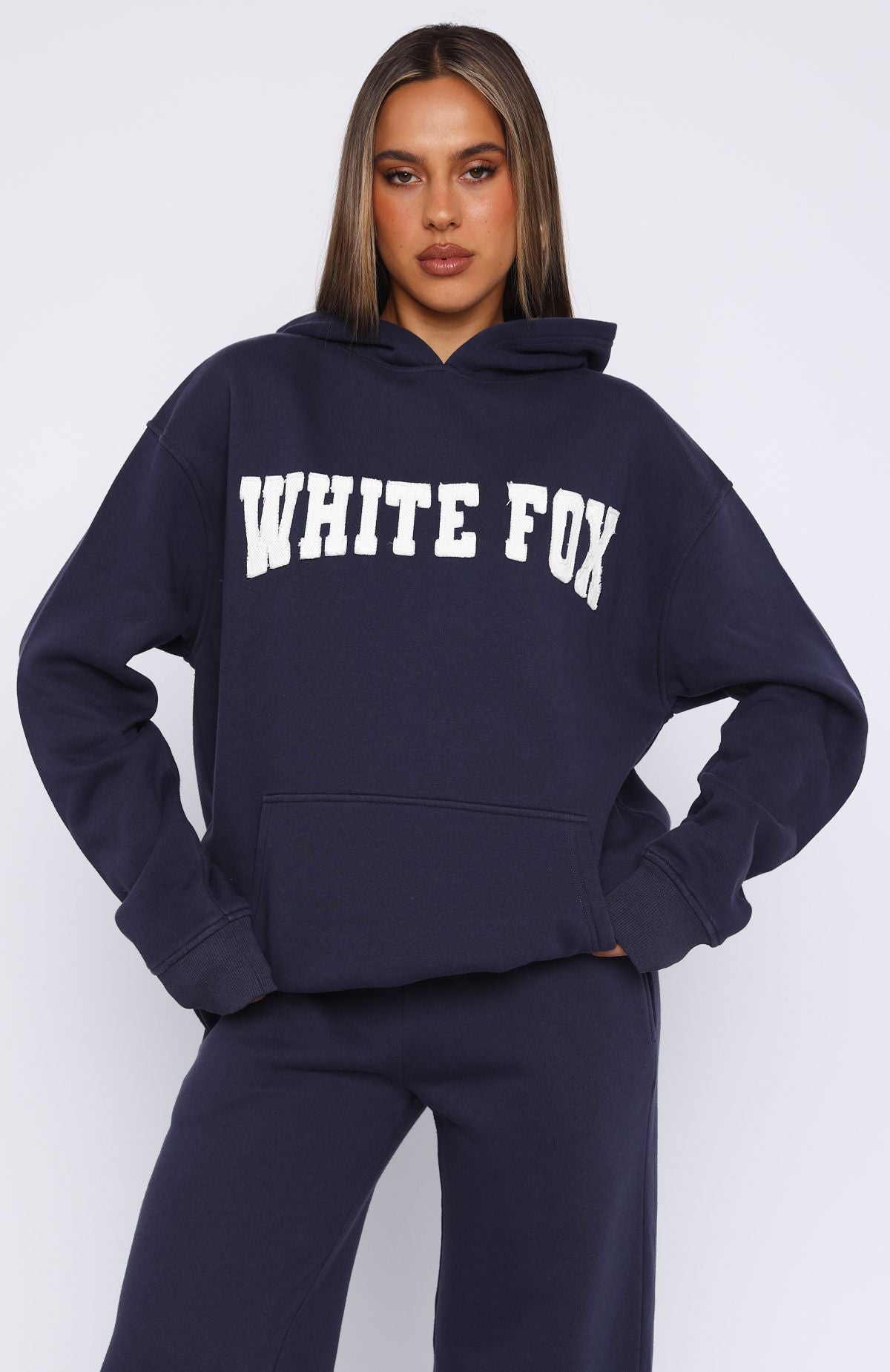 Shout It Out Oversized Hoodie NavyXS/S