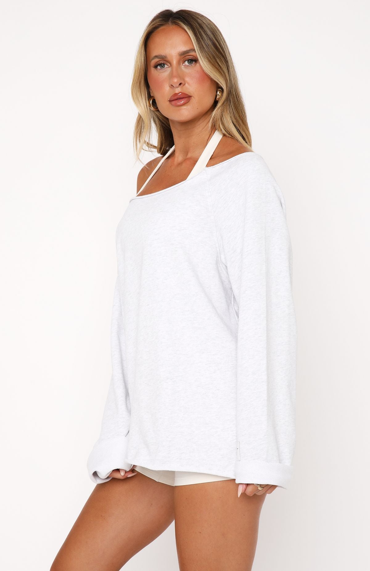 Call It Love Sweater Light Grey MarleS/M