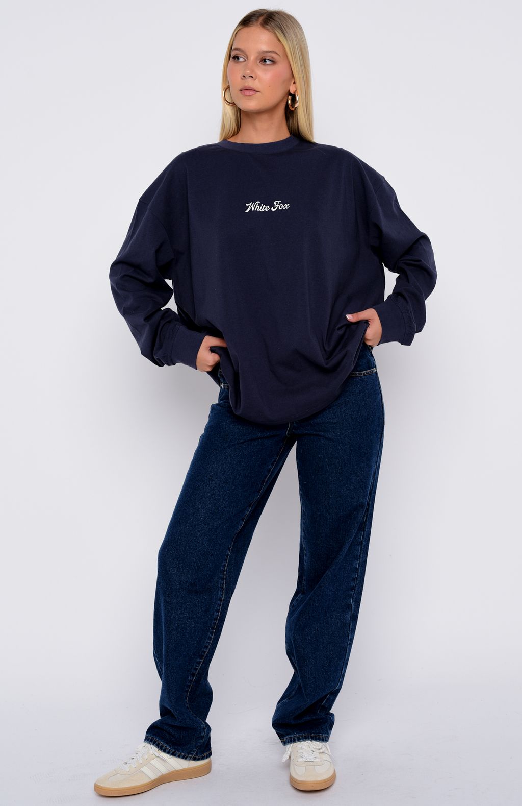 The Good Life Back Long Sleeve Tee NavyL/XL