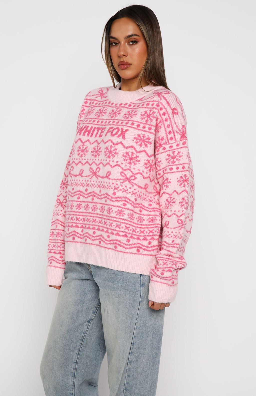 Arctic Fire Knit Sweater Baby PinkM/L