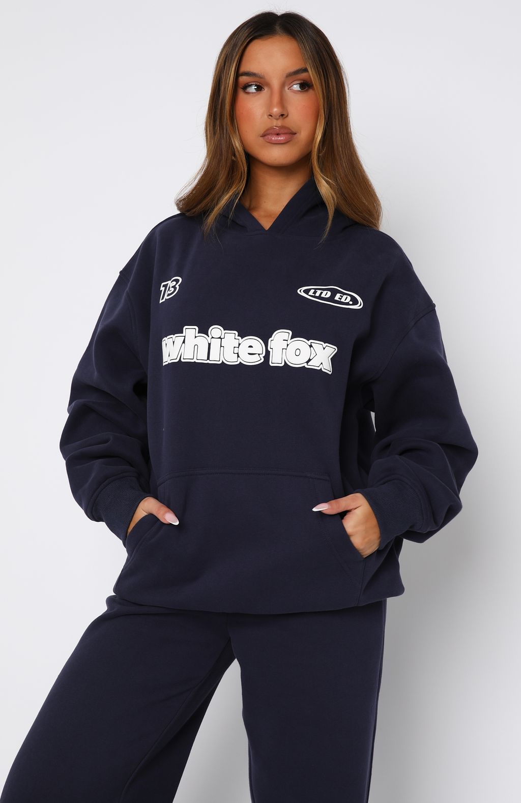 Ready To Go Oversized Hoodie NavyXS/S