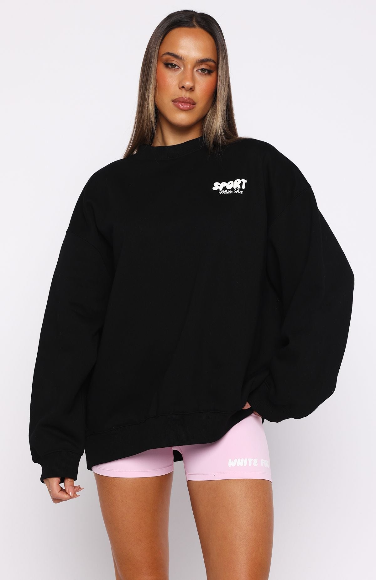 Club 14 Peyton Oversized Sweater BlackXXS/XS