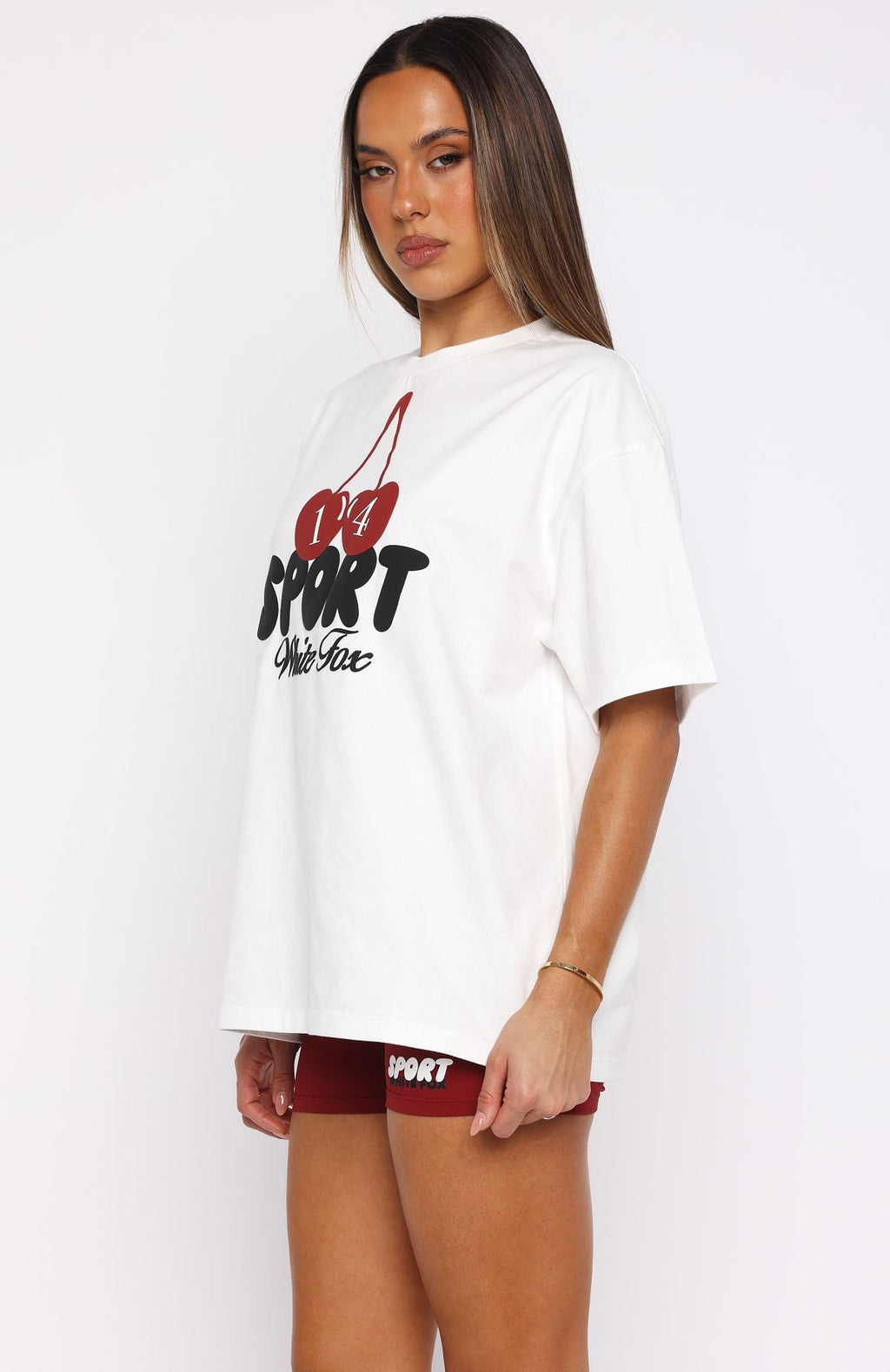 Club 14 Peyton Oversized Tee WhiteS/M