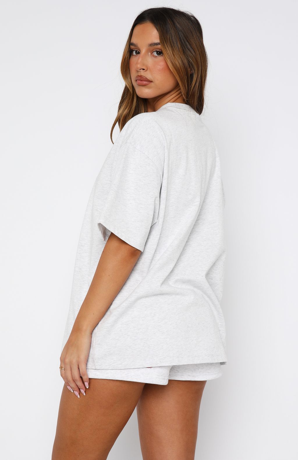 Made With Love Oversized Tee Grey MarleM/L