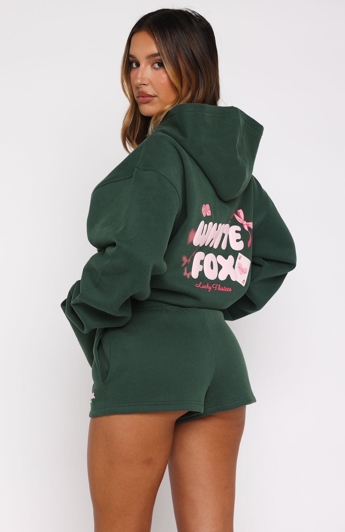 Lucky Thirteen Stephanie Oversized Hoodie GreenS/M