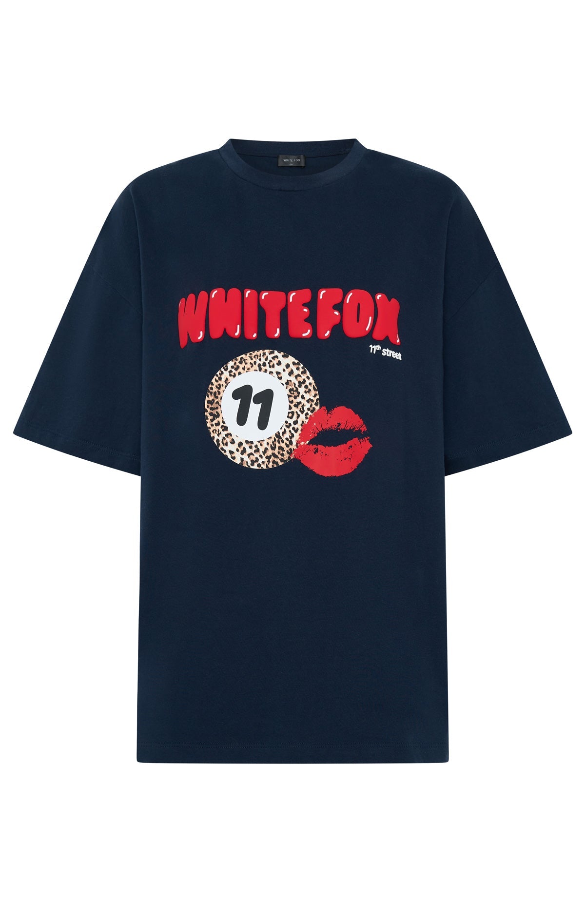 11th Street Concrete Jungle Oversized Tee Blueberry TwistM/L