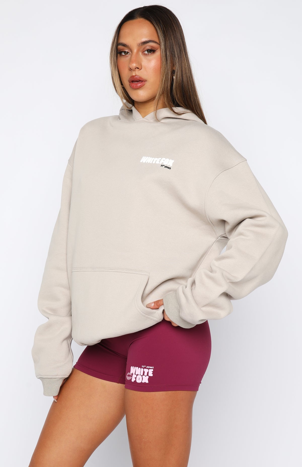 11th Street She's So Lucky Oversized Hoodie Moon KissXS/S