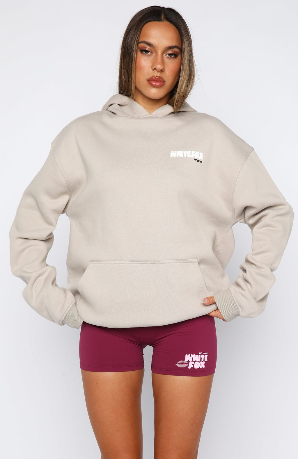 11th Street She's So Lucky Oversized Hoodie Moon KissXXS/XS