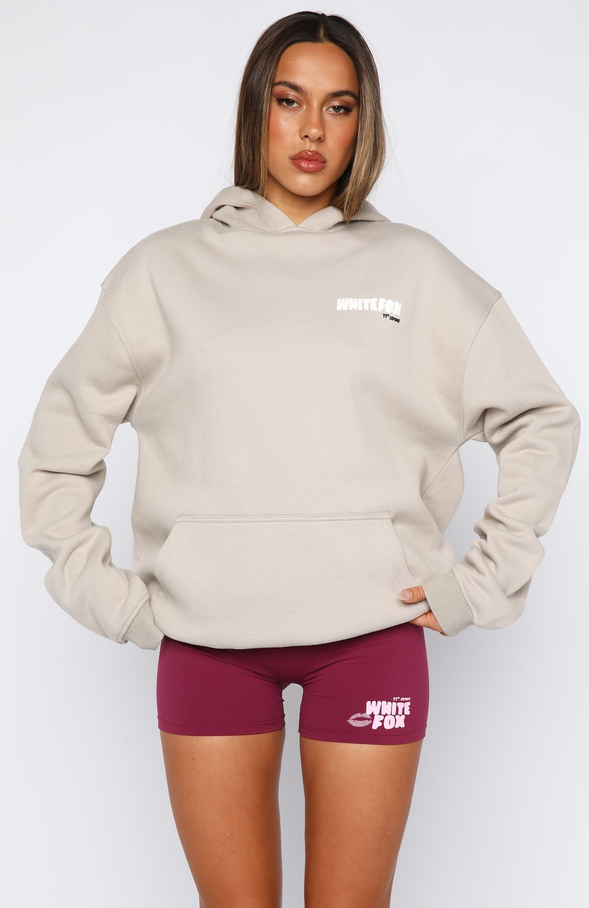 11th Street She's So Lucky Oversized Hoodie Moon KissXXS/XS