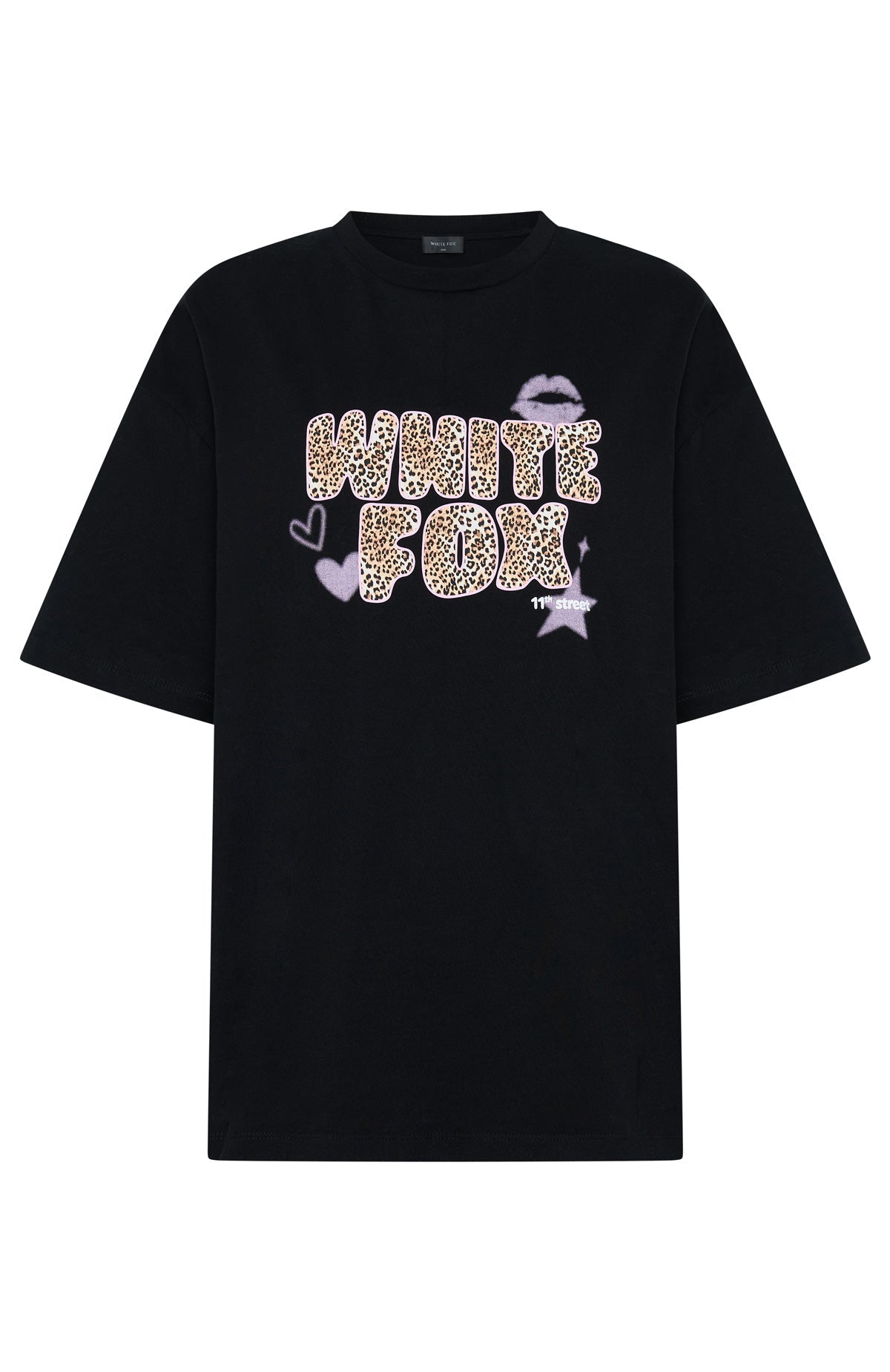 11th Street She's So Lucky Oversized Tee LicoriceM/L