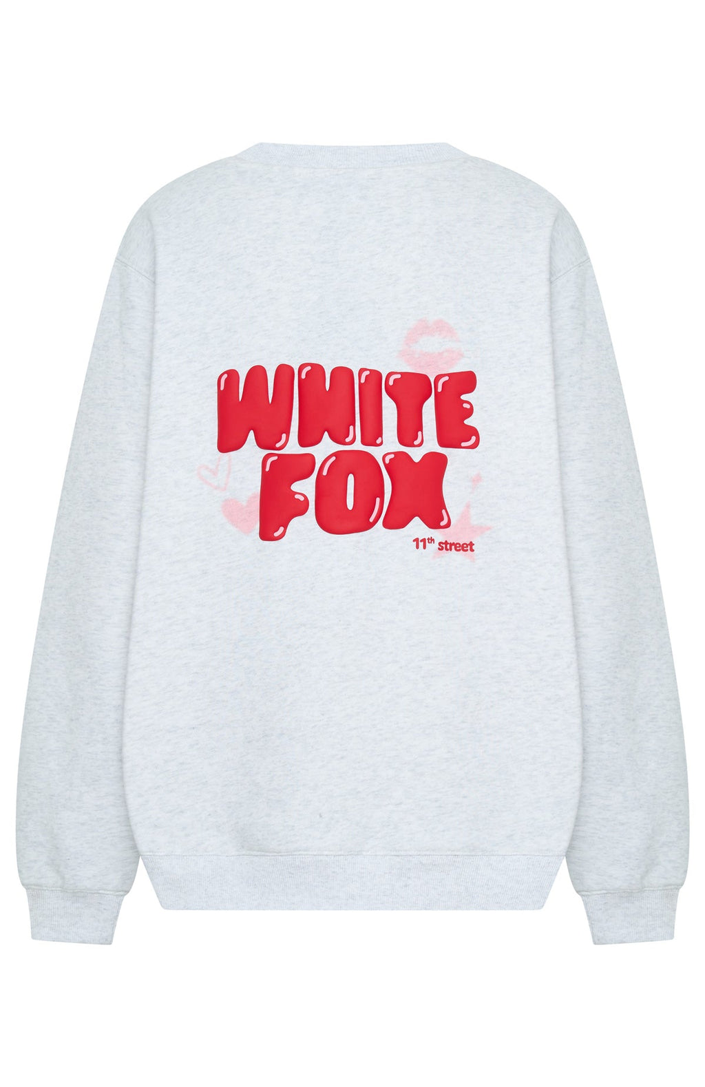 11th Street Sweet Kisses Oversized Sweater Cherry GlazeM/L