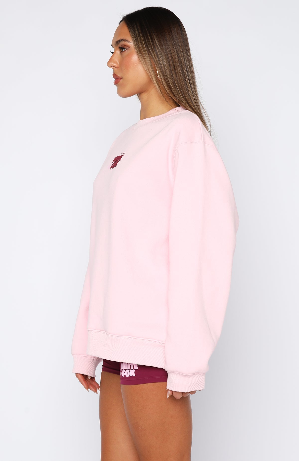 11th Street Sweet Kisses Oversized Sweater Pink SugarXS/S