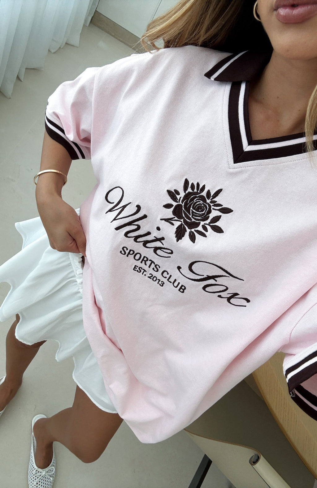 Along The Way Oversized Jersey PinkXXS/XS