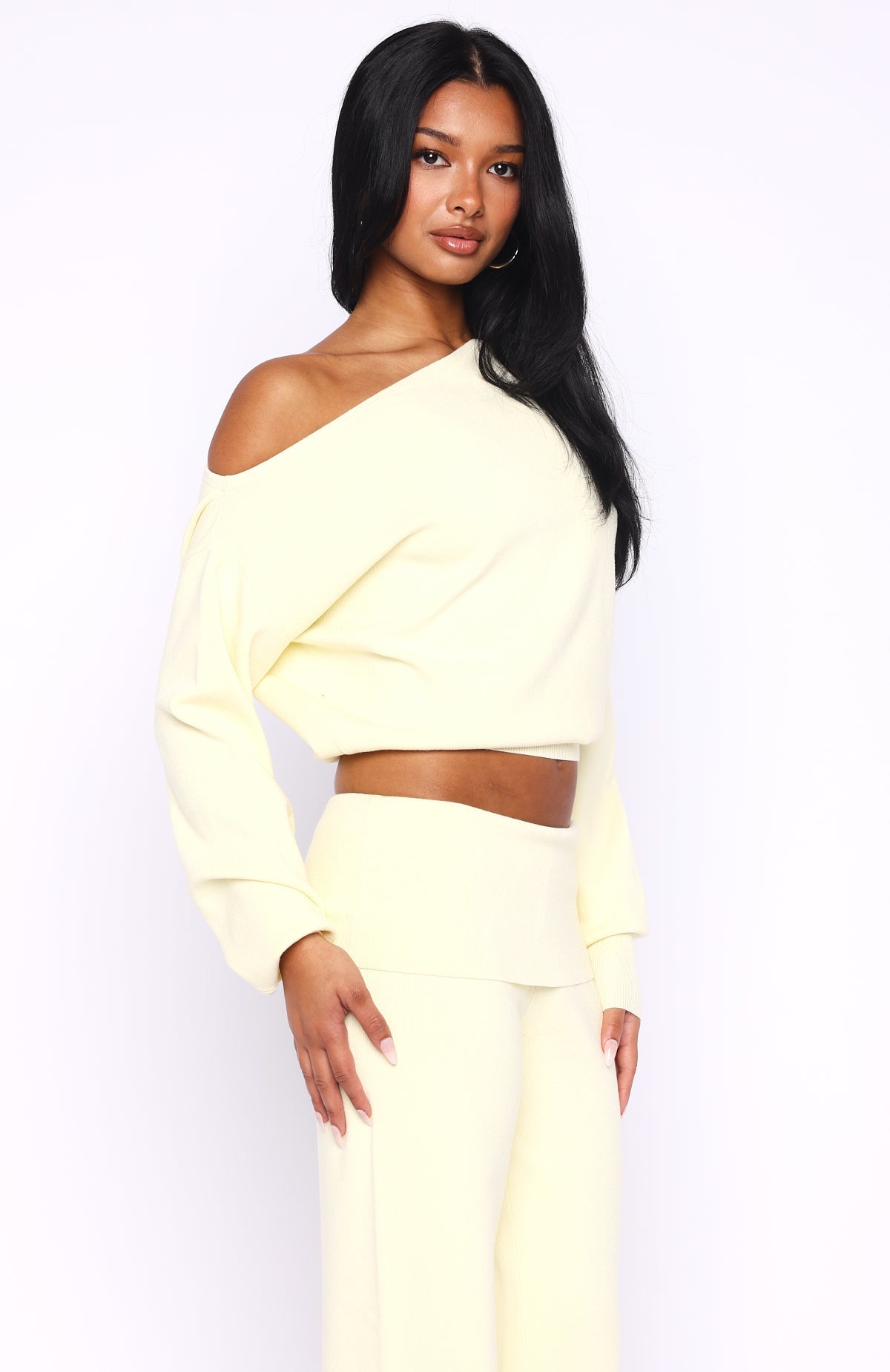 Can't Find The Words Knit Sweater LemonS/M