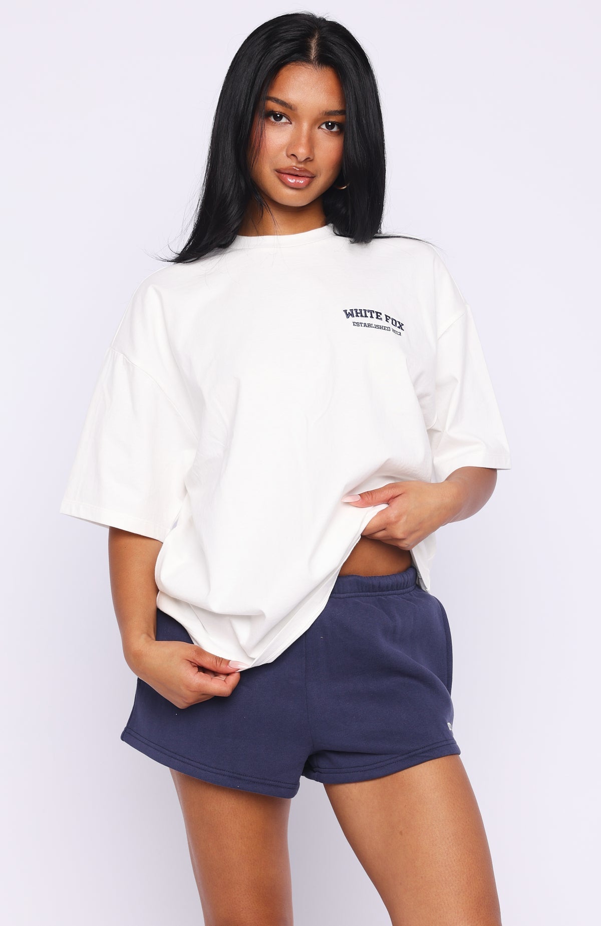 Can't Miss It Oversized Tee WhiteXS/S