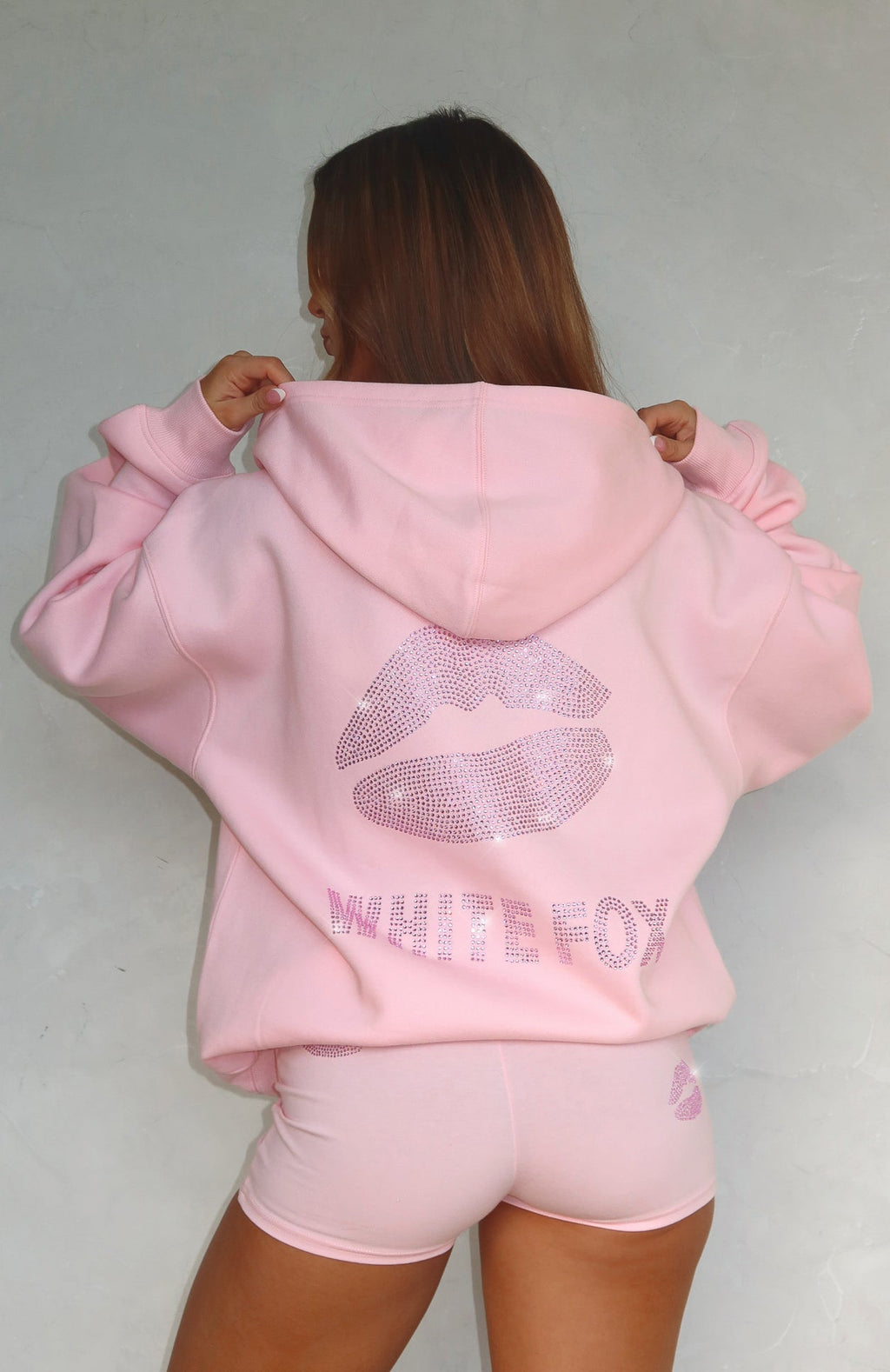 Celebrating Love Zip Front Hoodie PinkXXS/XS