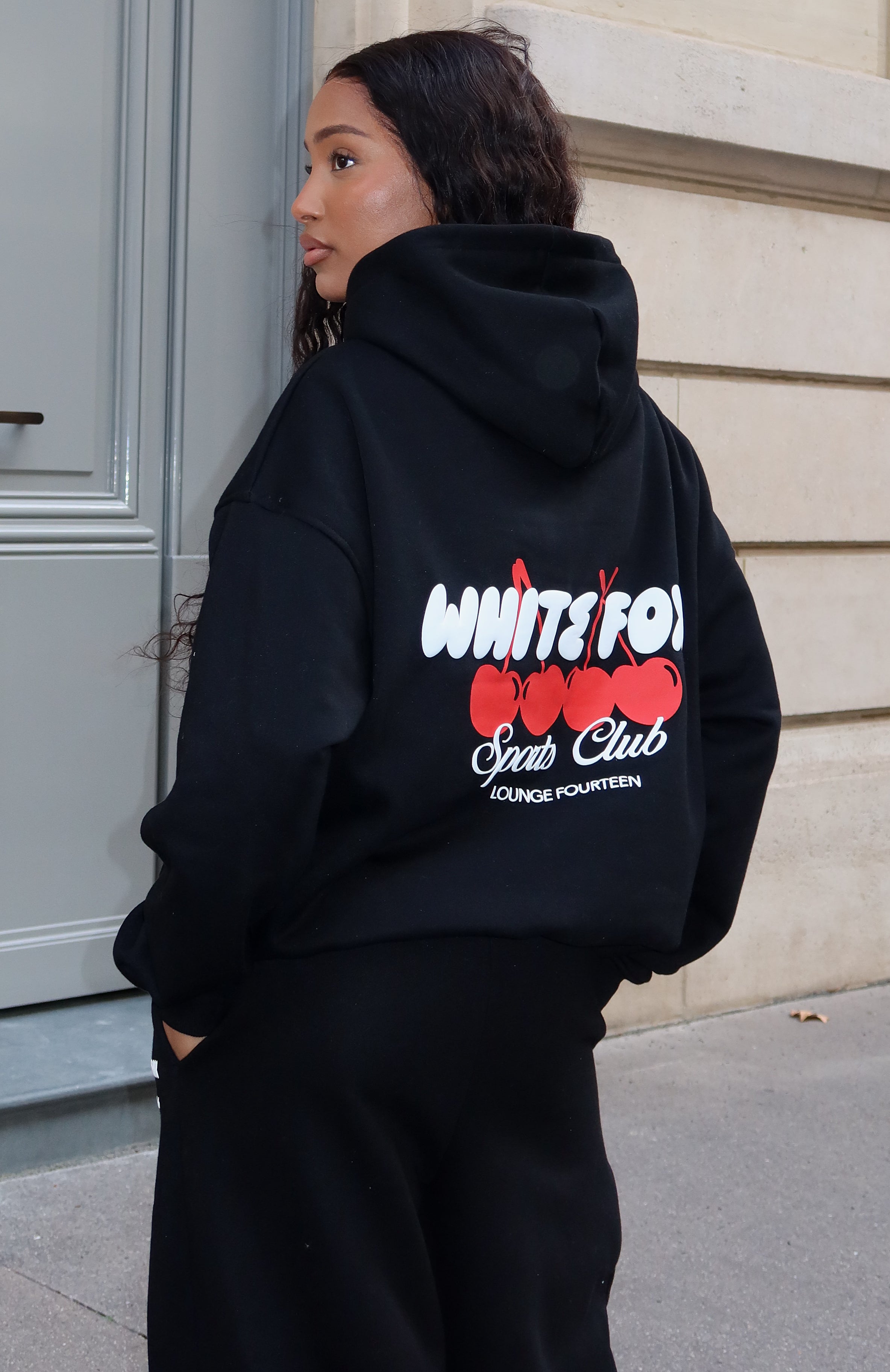 Club 14 Cassie Boxy Hoodie Black3XS/XXS