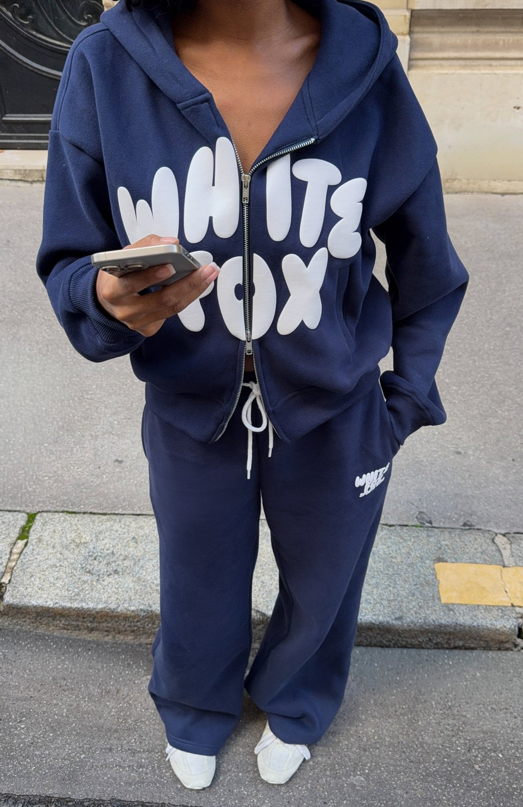 Club 14 Allie Boxy Zip Front Hoodie Navy3XS/XXS