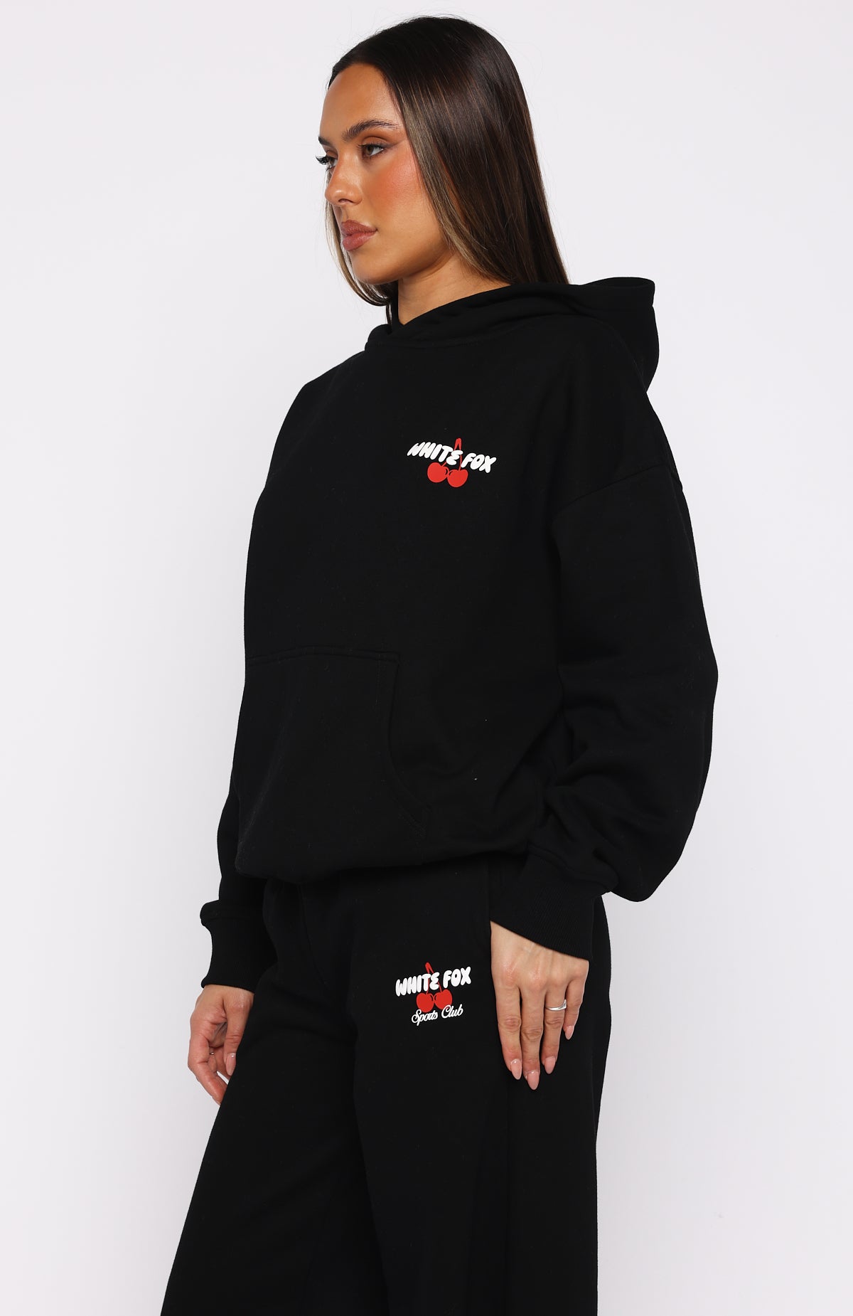 Club 14 Cassie Boxy Hoodie BlackXS/S