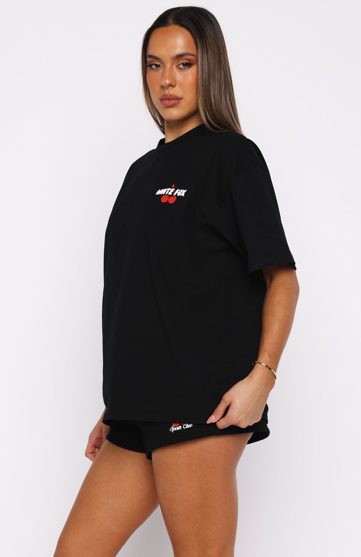 Club 14 Cassie Oversized Tee BlackXS/S