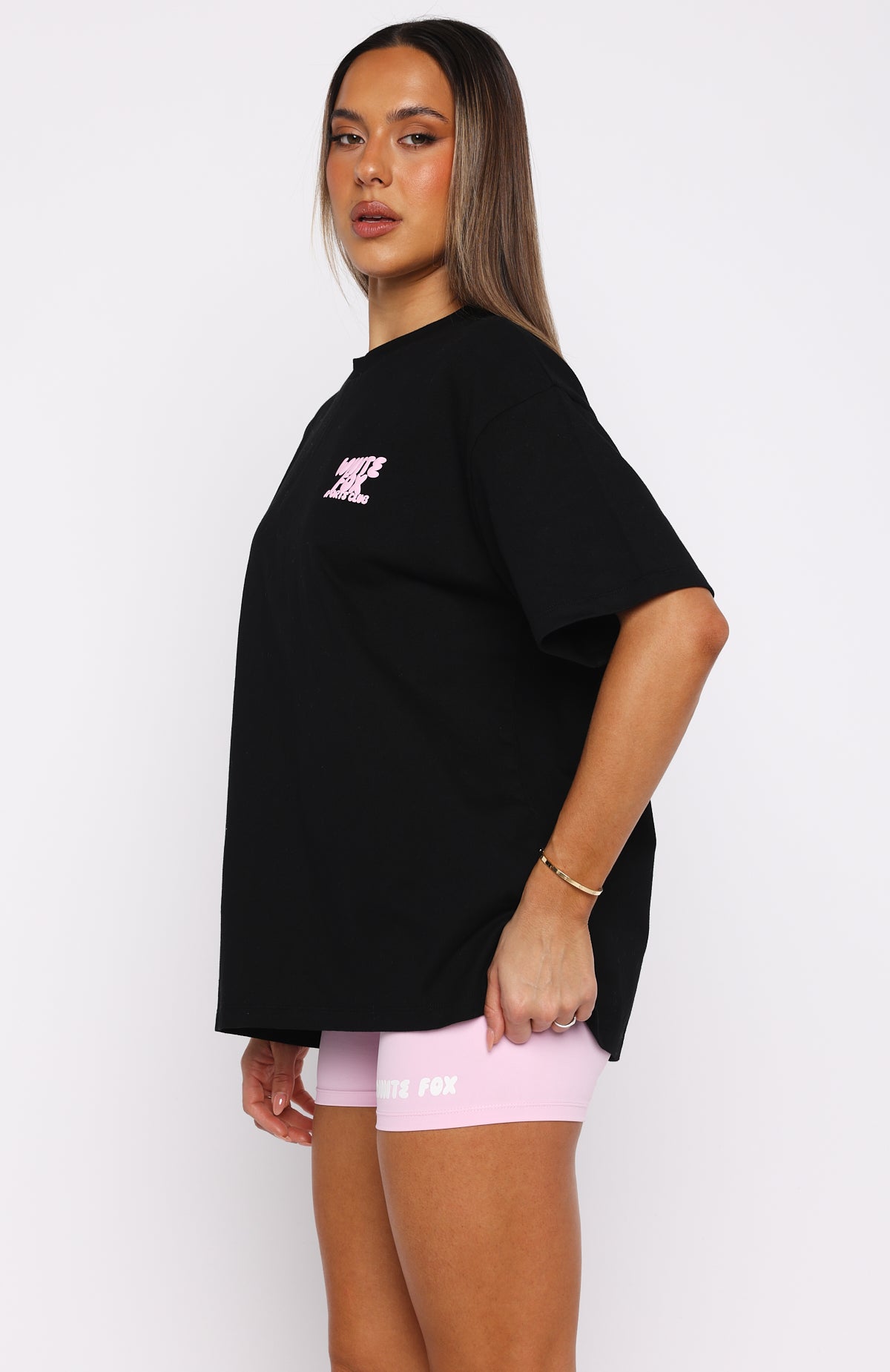 Club 14 Allie Oversized Tee BlackXS/S