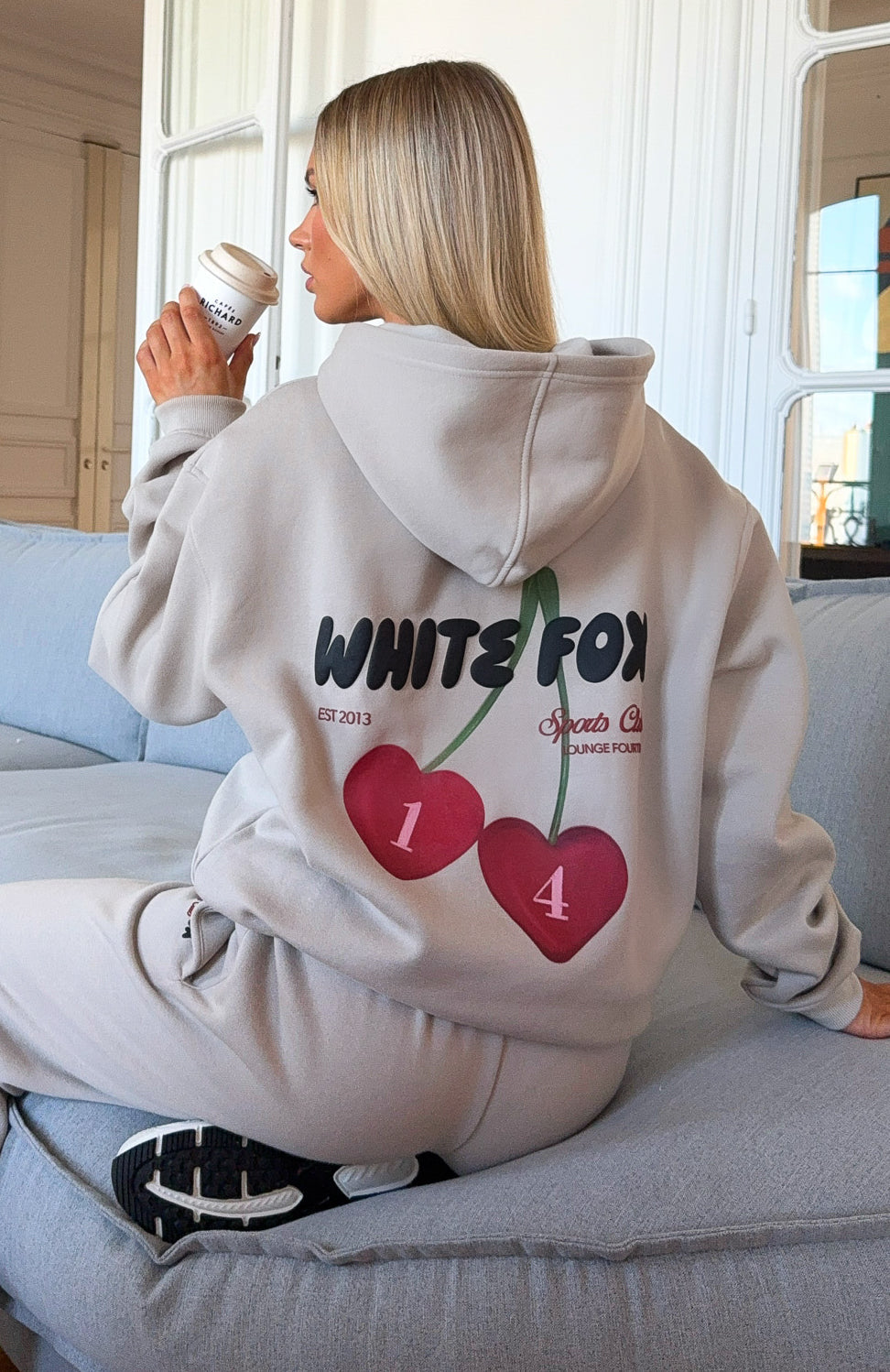 Club 14 Trinity Oversized Hoodie MoonXXS/XS
