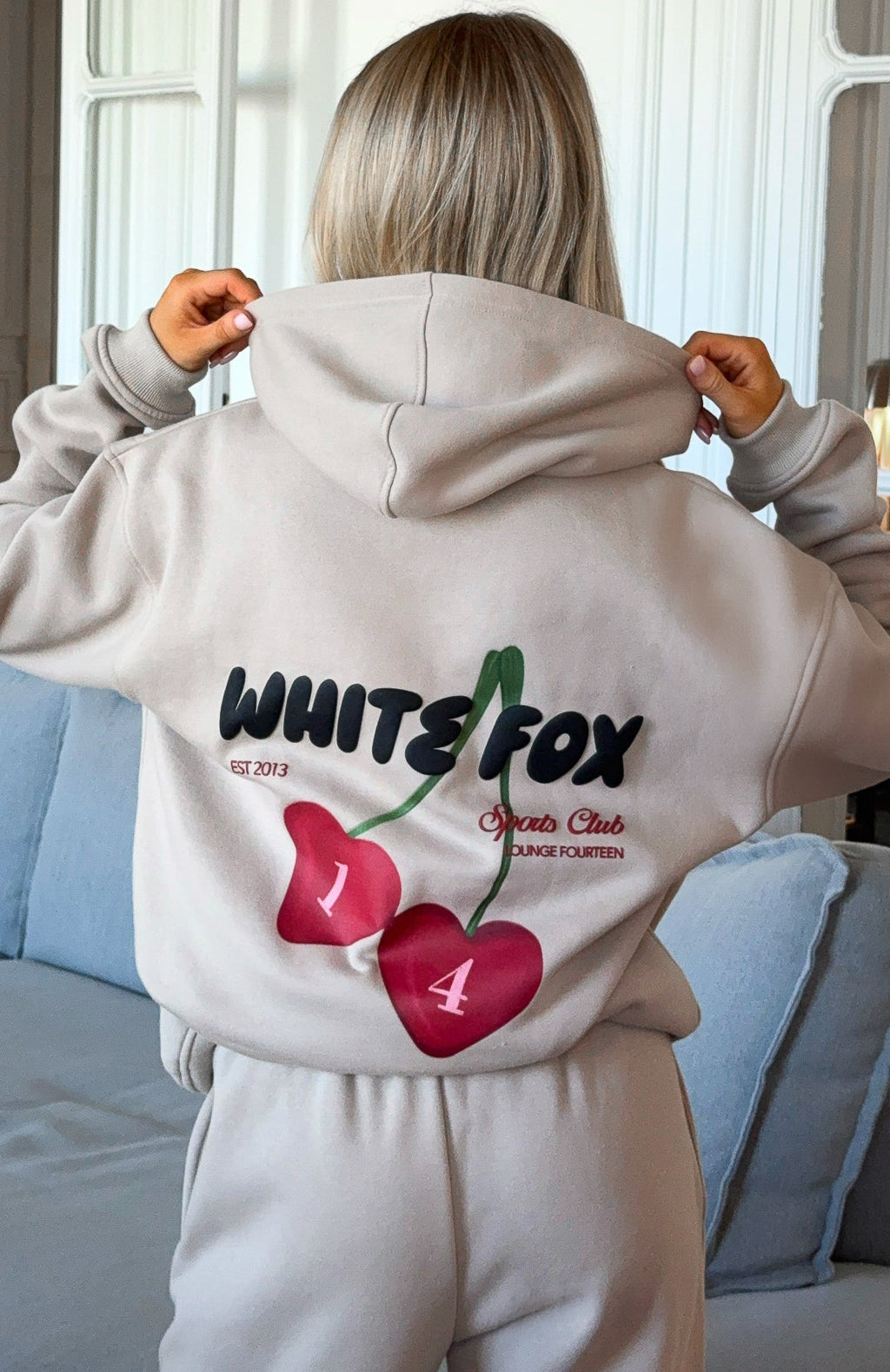 Club 14 Trinity Oversized Hoodie Moon3XS/XXS