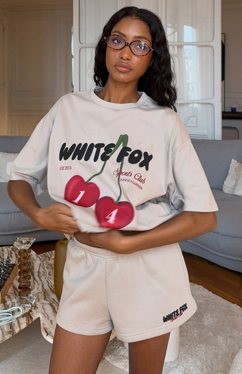 Club 14 Trinity Oversized Tee MoonL/XL