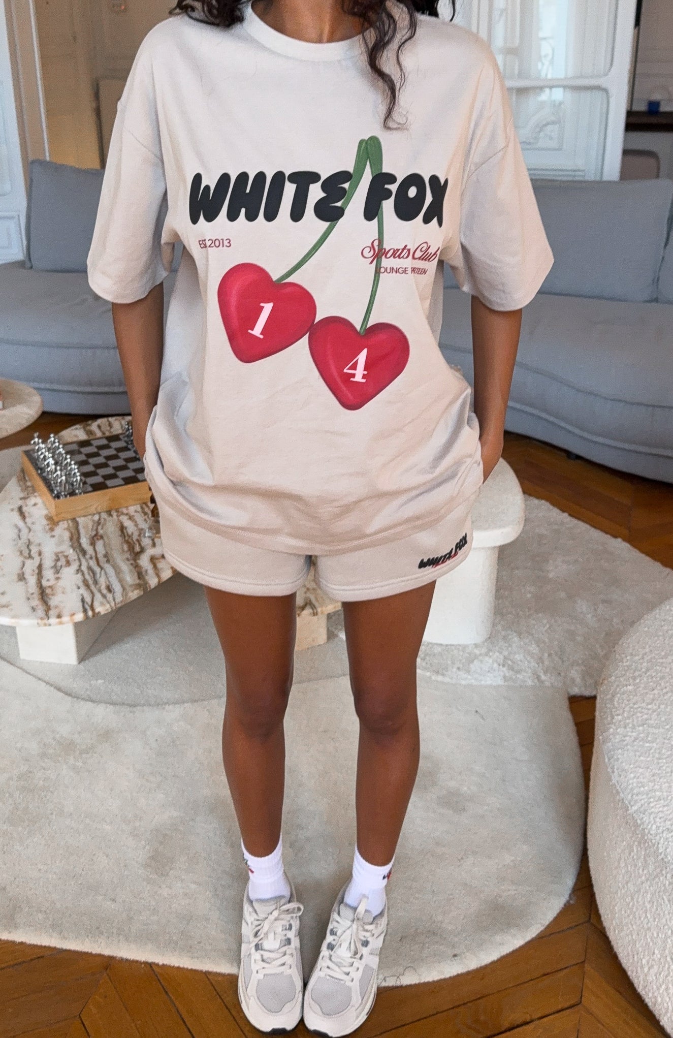 Club 14 Trinity Oversized Tee Moon3XS/XXS