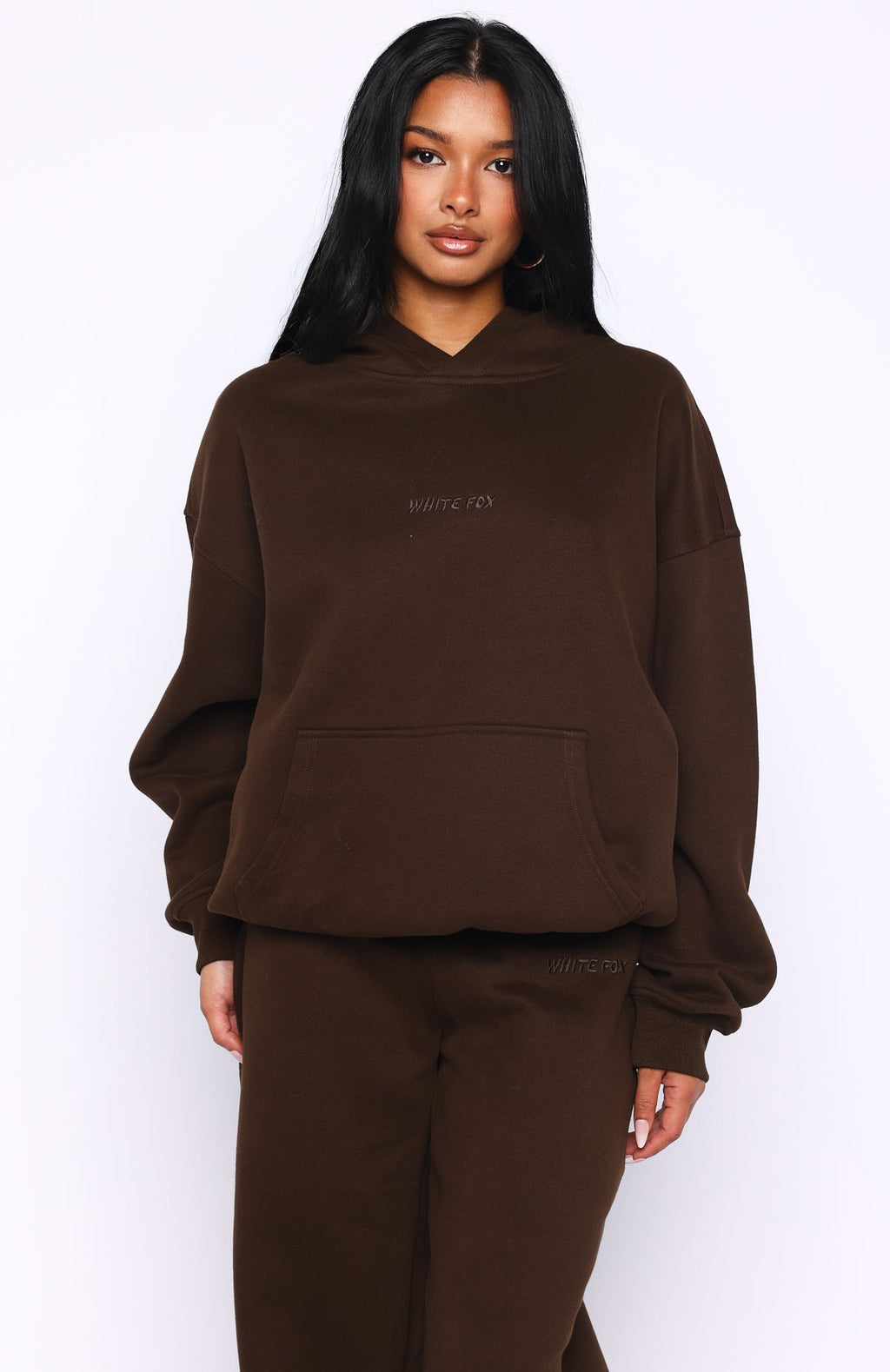 Come A Long Way Oversized Hoodie ChocolateXS/S