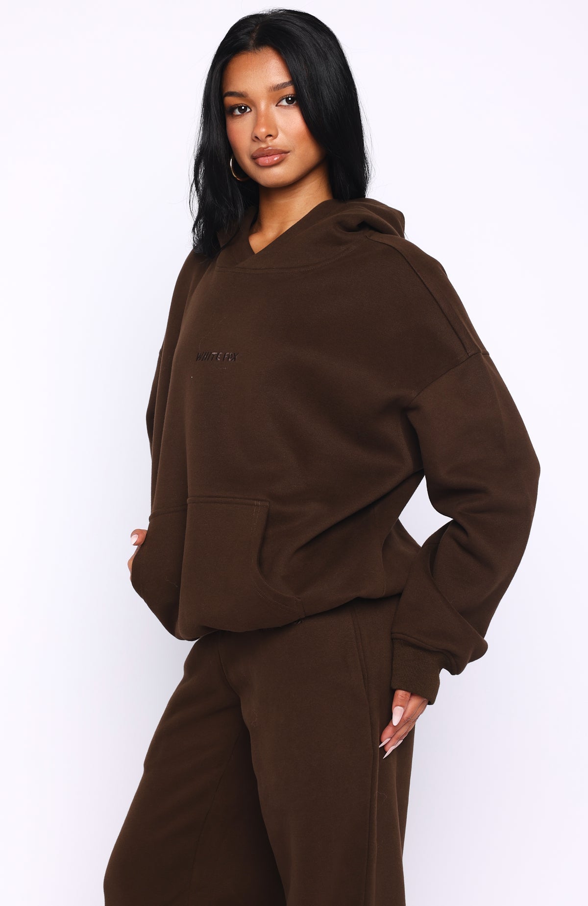 Come A Long Way Oversized Hoodie ChocolateS/M