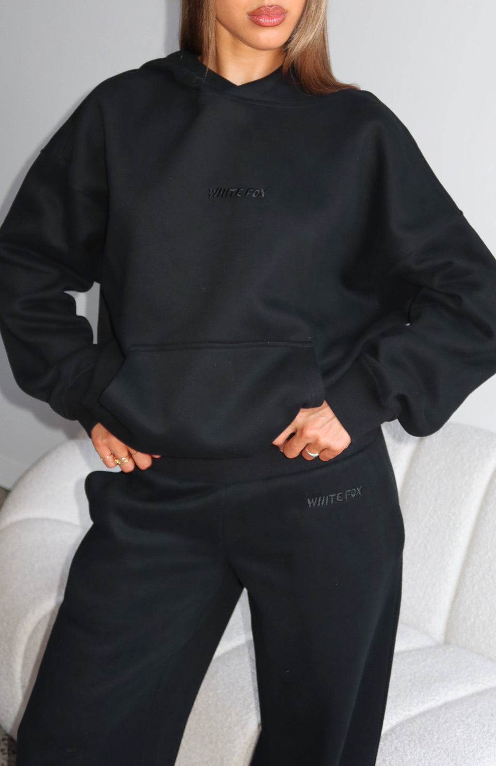 Come A Long Way Oversized Hoodie BlackXXS/XS