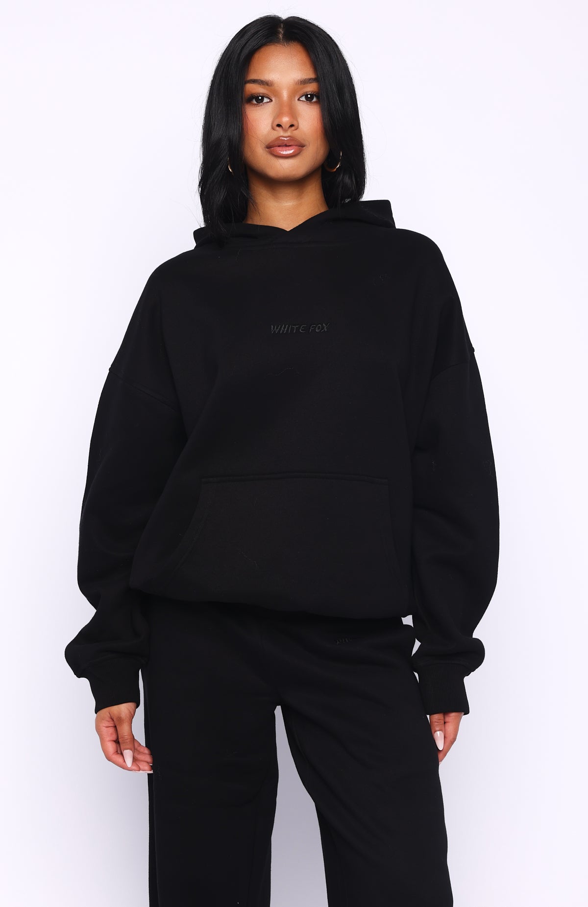 Come A Long Way Oversized Hoodie BlackXS/S
