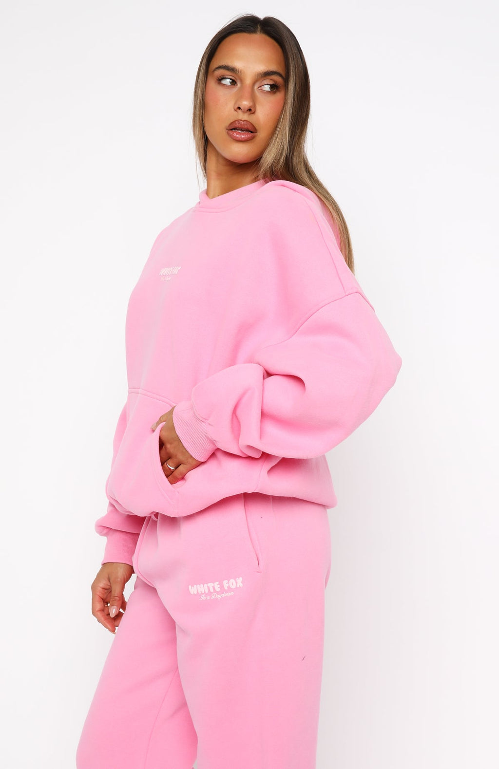 Daydreamers Nadia Oversized Hoodie BubblegumXS/S