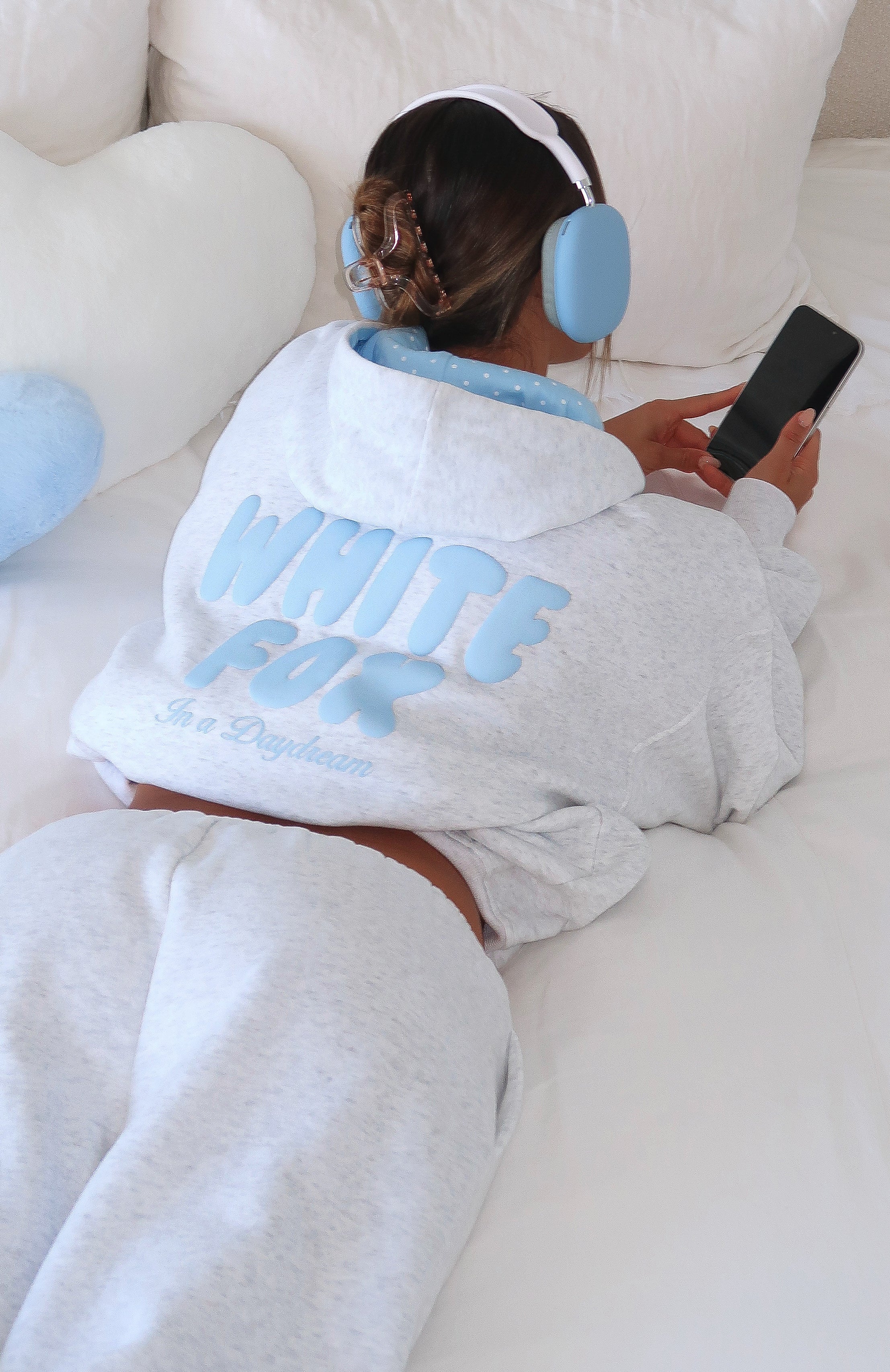 Daydreamers Nadia Oversized Hoodie Grey Marle3XS/XXS