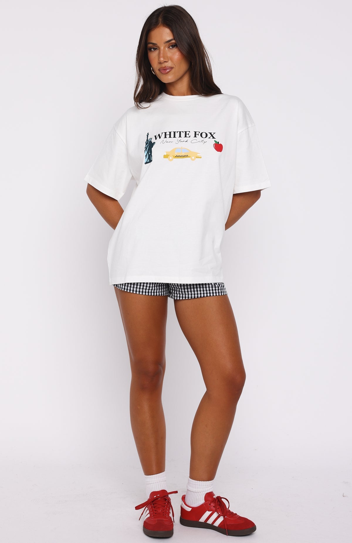 Feeling My Energy Oversized Tee WhiteL/XL