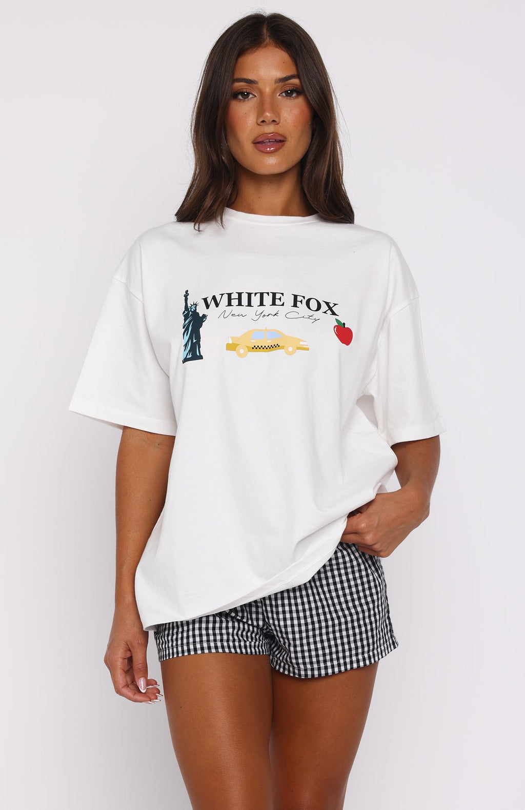 Feeling My Energy Oversized Tee WhiteXS/S