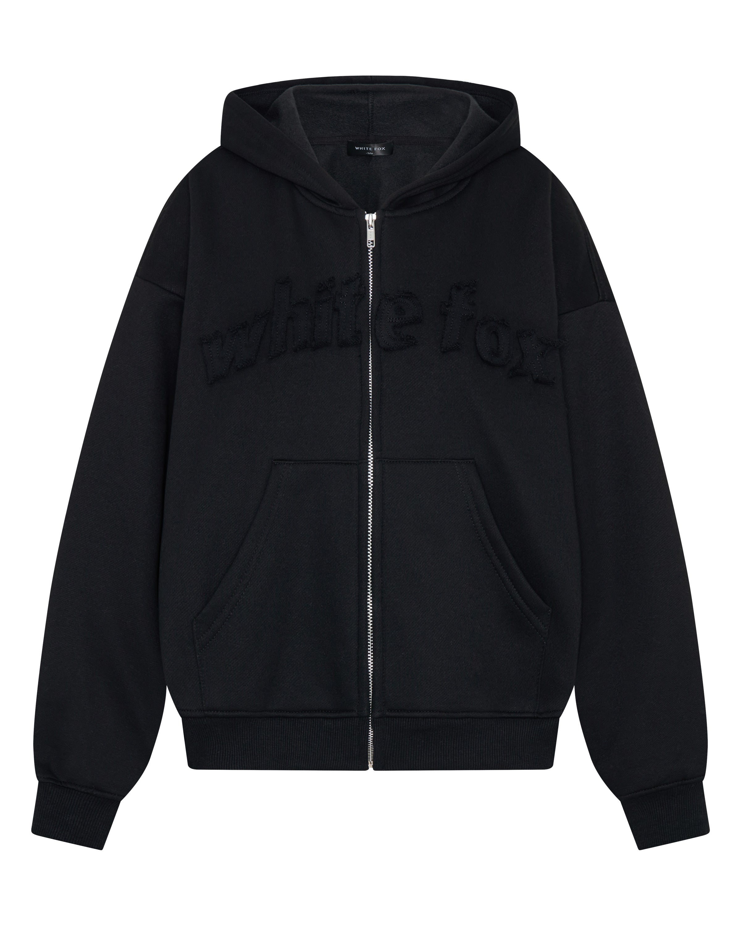 From The Archives Lexi Boxy Zip Front Hoodie BlackL/XL