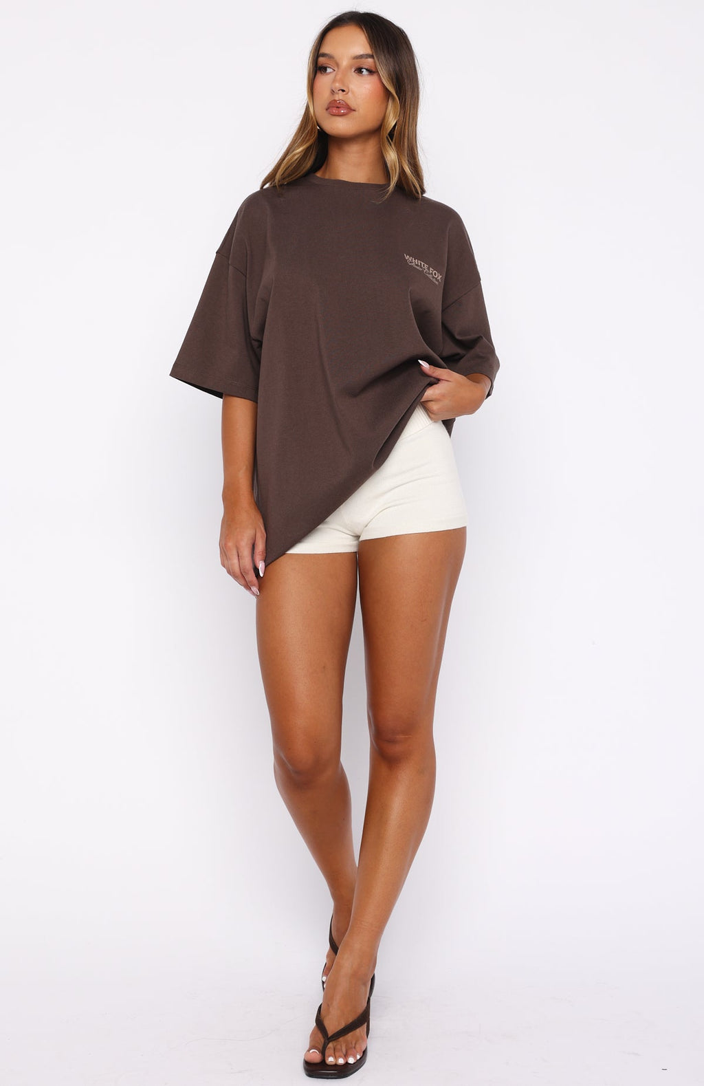 Having My Way Oversized Tee ChocolateXL/XXL