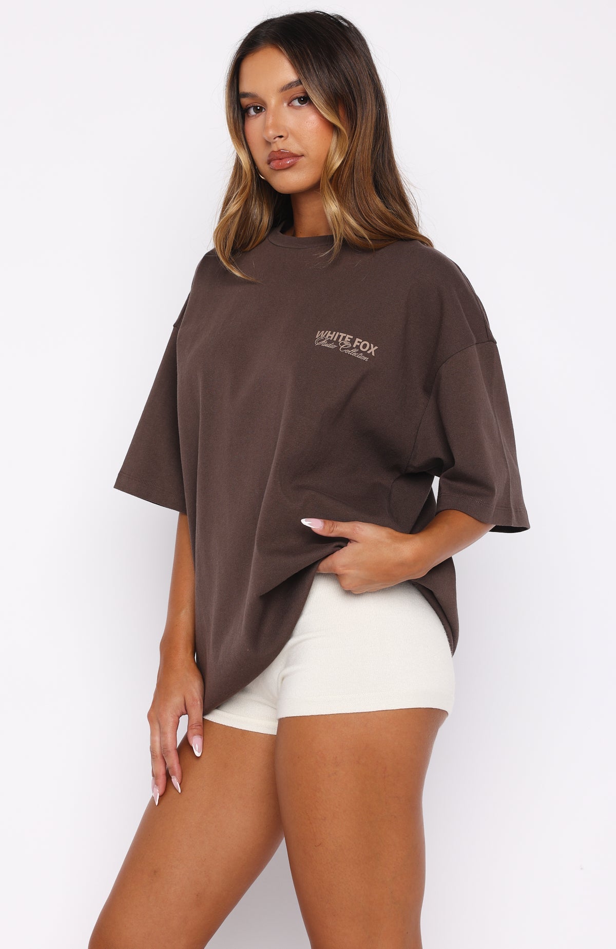 Having My Way Oversized Tee ChocolateM/L