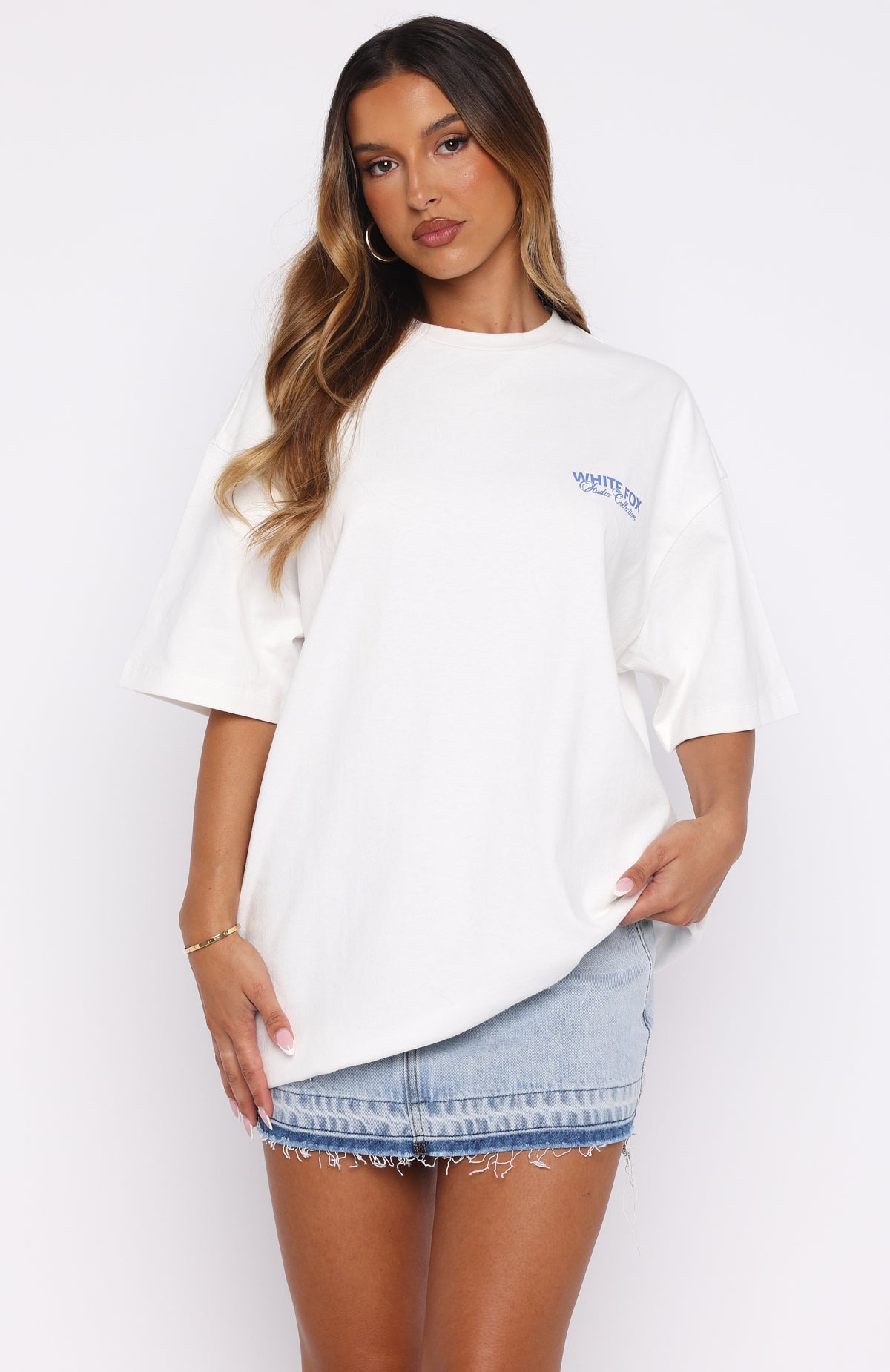 Having My Way Oversized Tee WhiteXS/S