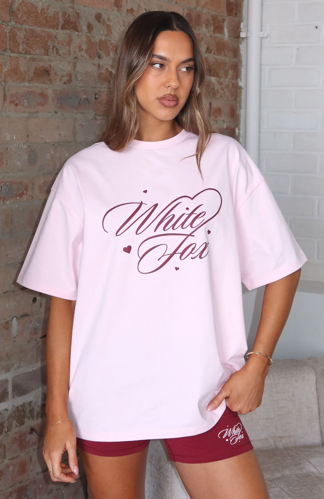 Love You Regardless Oversized Tee PinkL/XL