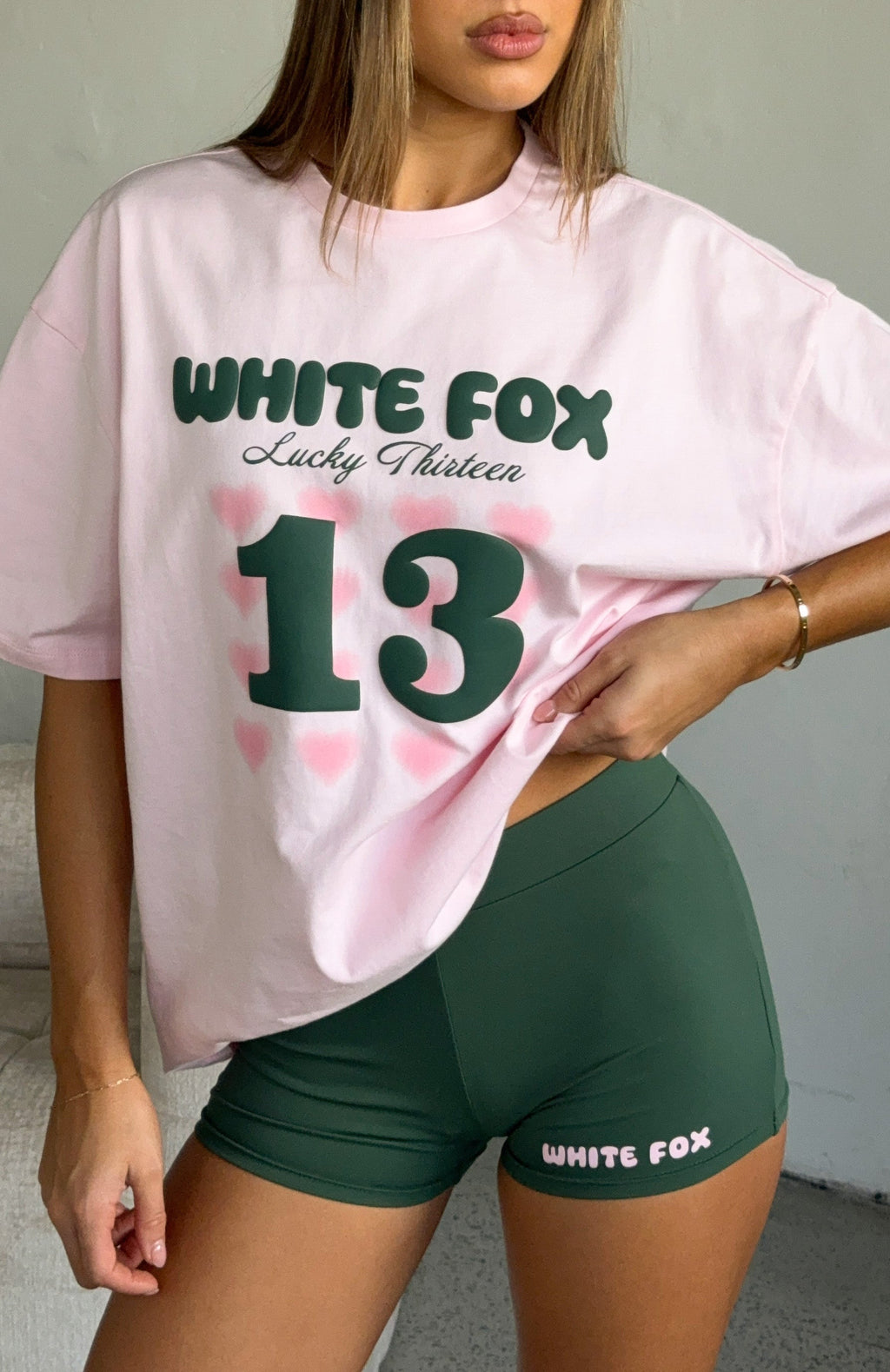 Lucky Thirteen Charise Oversized Tee Soft PinkL/XL