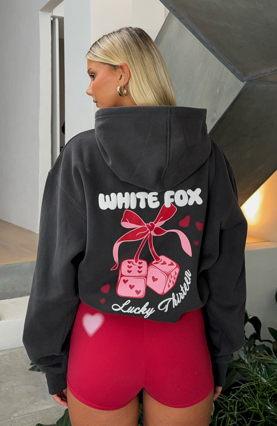Lucky Thirteen Cheyenne Oversized Hoodie Charcoal3XS/XXS