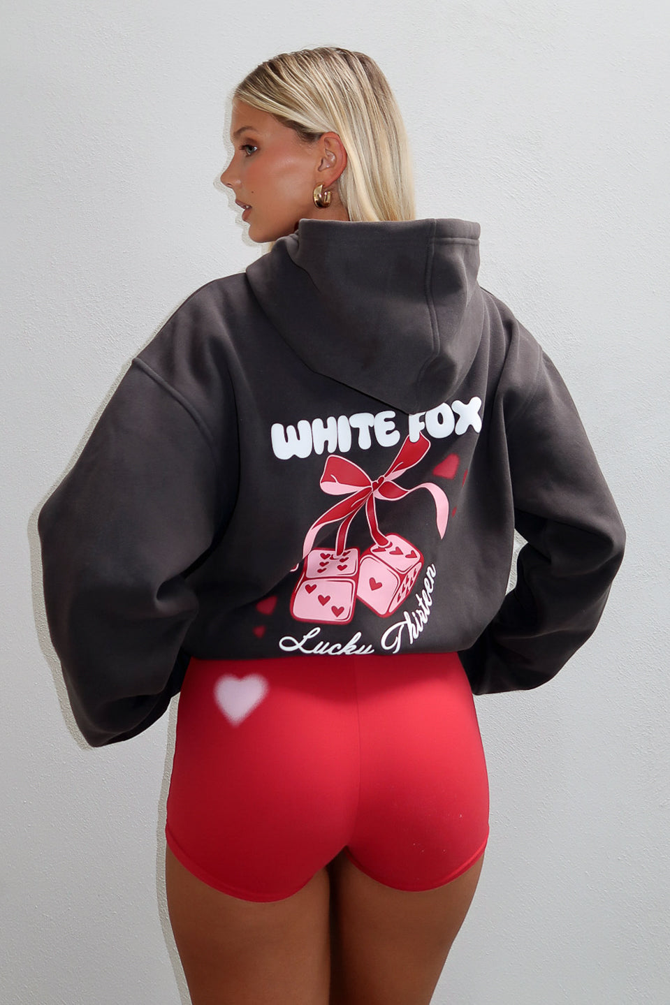 Lucky Thirteen Cheyenne Oversized Hoodie CharcoalL/XL