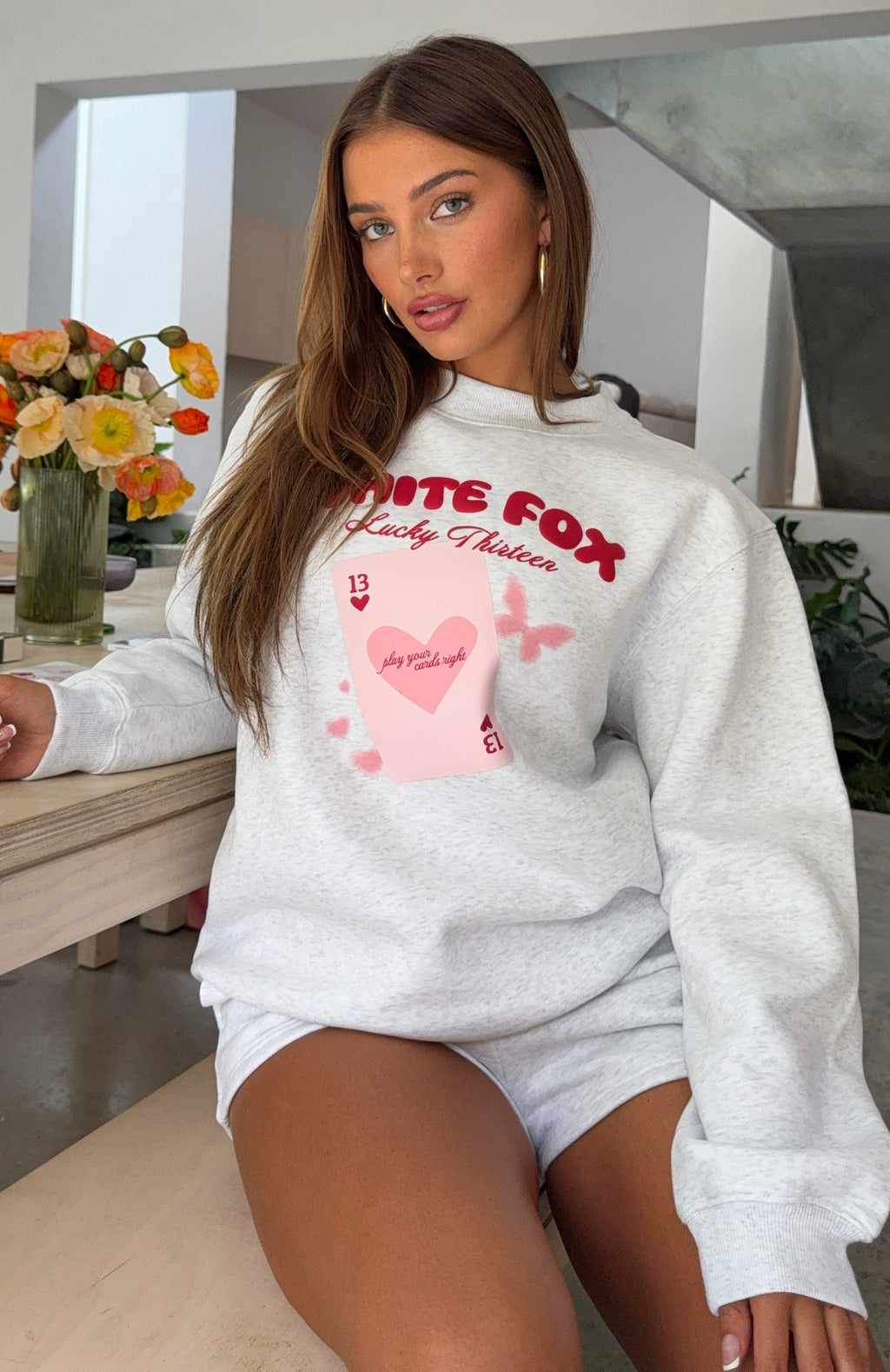 Lucky Thirteen Kalena Oversized Sweater Grey Marle3XS/XXS