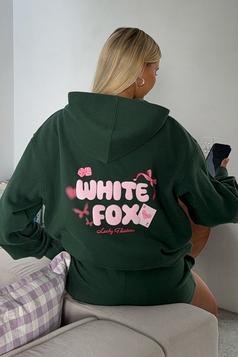 Lucky Thirteen Stephanie Oversized Hoodie Green3XS/XXS
