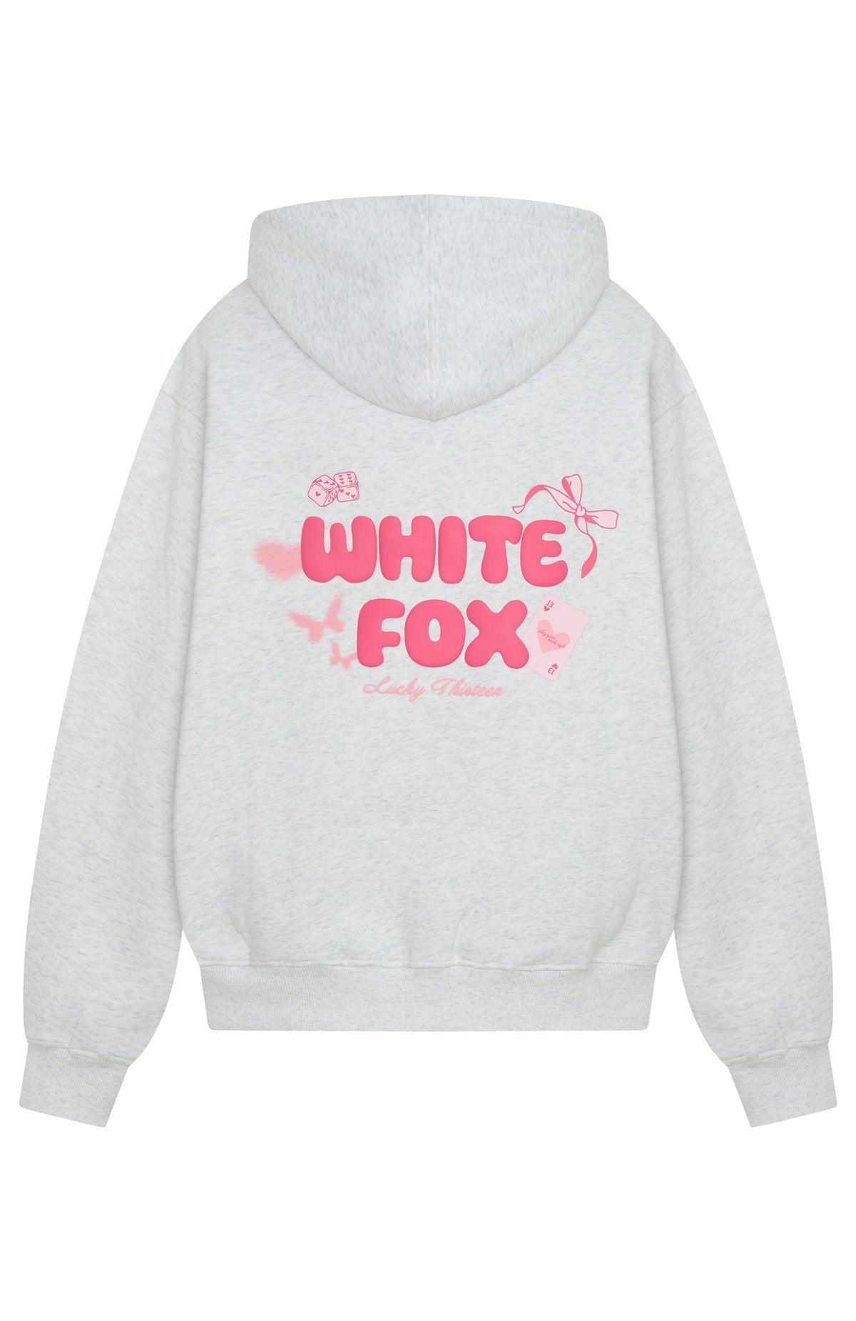 Lucky Thirteen Stephanie Oversized Hoodie Grey MarleM/L