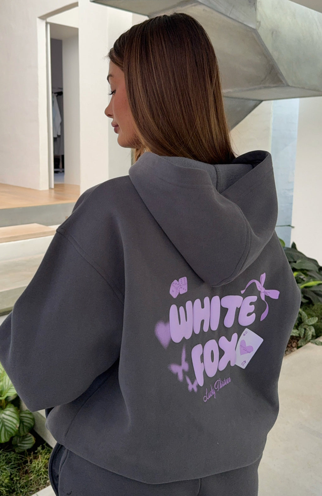 Lucky Thirteen Stephanie Oversized Hoodie Volcanic3XS/XXS